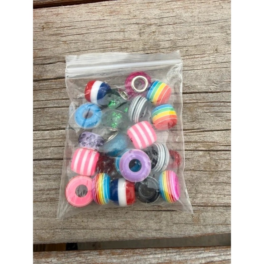 Assorted European Style Charm Beads Lot 20+ Pieces